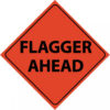 48" x 48" Flagger Ahead Sign