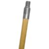 Wood Handle with Metal Tip – 60" x 1-1/8"