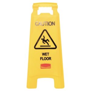 Yellow Folding Caution Sign