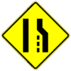 48" x 48" Merge Left Symbol Sign