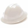 SL Series Full Brim Hard Hat – 4 Point Ratchet Suspension (White)
