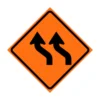 48" x 48" Transition Left Symbol Sign