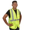 High-Visibility Safety Vest with Zipper
