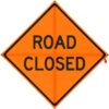 48" x 48" Road Closed to Through Traffic Sign