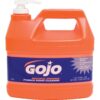 GOJO Natural Orange Pumice Hand Cleaner with Pump – 1 Gallon, 4/Case